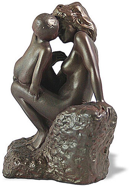 Young Mother With Child Sculpture By Rodin Loving Baby Famous Art